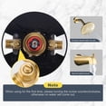 thumbnail image 2 of Wowow Single Handle 5-Spray Tub and Shower Faucet 1.8 GPM with High Pressure Showerhead in Gold (Valve Included), 2 of 7