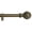Renaissance Gold, variant on Urbanest Artichoke Rod, 3/4", Cottage With Renaissance Gold Rod, 28"-48"