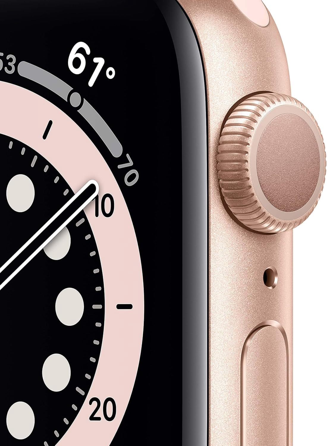 Apple Watch Series 6 , 40mm, GPS, Gold Aluminum Case with Pink Sand Sport Band, 18 Hour Battery Life, 1 Each, 1, 1, 1