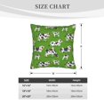 thumbnail image 4 of Bingfone Cows With Calfs Green Linen Throw Pillow Covers Cushion Case Pocket Button Vintage Farmhouse Pillowcase for Sofa Couch Bed 18"x18", 4 of 9