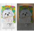 thumbnail image 2 of Caroline's Treasures SS4827CNL Maltese Easter Eggtravaganza Ceramic Night Light, 6x4x3", multicolor, 2 of 2