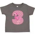 thumbnail image 3 of Inktastic 3rd Birthday Flamingo 3 Year Old Girl Girls Toddler T-Shirt, 3 of 5