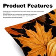 thumbnail image 2 of Maple Ieaf Pumpkin Velvet Throw Pillow Covers Set of 2 - 16x16, 18x18, 20x20 Inches - Unique Patterns - Bed Pillow Inserts Included for Various Occasions, 2 of 6