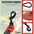 thumbnail image 2 of GHSDFBB Dog Lead with Soft Padded and Anti Slip Comfortable Rope Handle, 5 FT Strong Dog Leads, Highly Reflective Dog Leash for Puppy (Red), 2 of 7