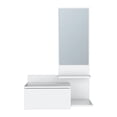 thumbnail image 1 of Pemberly Row Contemporary Floating Hallway Cabinet Engineered Wood White, 1 of 5