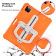 thumbnail image 5 of KYJX Kids Case for iPad Pro 11 inch Case M5 2025/ M4 2024 with Shoulder Strap, Shockproof Handle Kickstand, Orange, 5 of 7