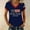 Navy, variant on Easter oversized tshirts for women 250th Anniversary Print V Neck T Shirt Patriotic Casual Tee short sleeve shirts for women