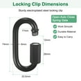 thumbnail image 4 of Uxcell 2-Pack Cuerdas para Columpios de Árbol 1.2m/3.9ft, Correas para Columpios de Hamaca con Gancho Pesado Soporta 1000lbs Kit de Colgado, 4 of 7