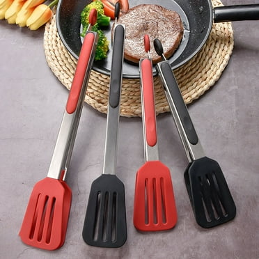 Kitchen Tong for Cooking 9in And 12in Non-Stick Silicone Tong Spatula Tips High Heat Resistant–Non-slip Handles on Clearance