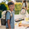 thumbnail image 5 of HUIACONG Funny Pink Bass Fish Bow Khaki Camo Backpack for Boys Girls, Fish Print School Bag 4PCS Set with Lunch Box, Pencil Case & Water Bottle Sleeve for Elementary Kids Ages 8-10, 5 of 7
