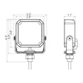 thumbnail image 5 of Buyers Products LED Strobe Light,Post Mount,Square,Amber 8891800, 5 of 5