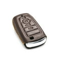 thumbnail image 3 of Vitodeco Leather Smart Key Fob Case Cover Protector Compatible with Ford (2018 - 2026 Models) - 4-Button, Brown, 3 of 5