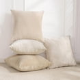 thumbnail image 2 of 4 Piece Set 18 x 18 Inch Sofa Bed 18 Inch Champagne Solid Square Set Sofa, 2 of 5