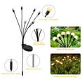 thumbnail image 4 of Solar Path Lights 6 LED 4 Pack Solar Powered Firefly Garden Lights Outdoor Fast Charge Battery Swaying Lights Decorative for Pathway Yard Patio Landscape, 4 of 7