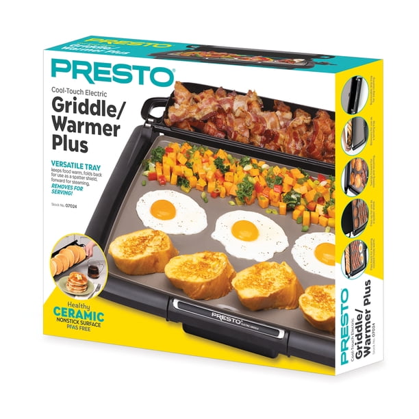 (未使用･未開封品)Electric Griddle Heat Control by Presto Presto Ceramic Nonstick Electric Griddle/Warmer Plus with
