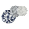 thumbnail image 2 of Assorted French Blue Farmhouse Woven Dish Cover (Set of 3), 2 of 3