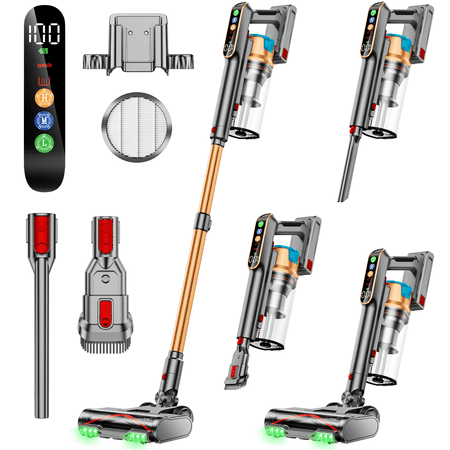 Condition photo showing Good Condition for VAKERR Cordless Vacuum Cleaner 550W 55KPA 60Mins 2500mAh Lightweight Stick Vacuum Cleaner for Home Hardwood Carpet Pet Hair