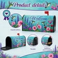 thumbnail image 2 of Mailbox Covers Magnetic Standard Size Spring Summer Welcome Colorful Floral Hummingbird Mailbox Cover for Home Garden Outdoor Yard Decor 21x18 Inch, 2 of 6