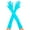 Turquoise, variant on Music Legs Women's Adult Women's Extra Long Satin Gloves Turquoise