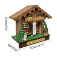thumbnail image 2 of TIMIFIS Home Decor Barometer Men And Women Weather House Forest Weather House House Barometer Thermometer And Hygrometer Indoor Outdoor Garden Greenhouse Wall Thermometer Boho Decor -, 2 of 3