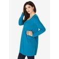 thumbnail image 3 of Roaman's Women's Plus Size Two Pocket Long Sleeve Soft Knit Swing Tunic, 3 of 4