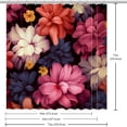 thumbnail image 6 of yowmns Waterproof Shower Curtain Set with Hooks - Vibrantly Printed Bathroom Curtains for Stylish Shower Décor, 6 of 6