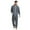 Z02-02Grey, variant on TBWNWG Men's Pajama & Loungewear Jumpsuit Solid Color Long Sleeve Zip Hoodie Sleepwear for Comfort and Style,Sizes L