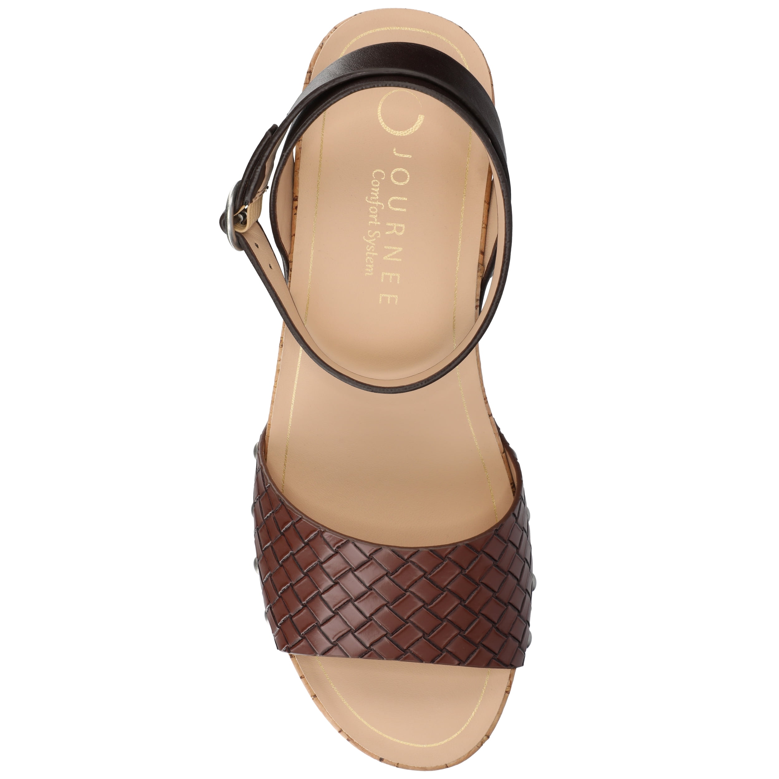 Journee Women's Vanessa Open Toe Platform Clog Heels