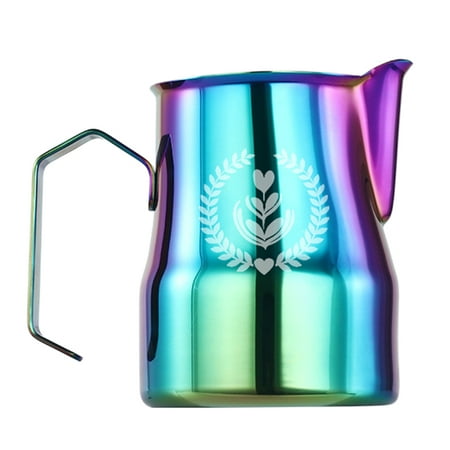 

JULYING Stainless Steel Milk Frothing Pitcher Steaming Pitchers Milk Coffee Cappuccino Latte Art Steam Pitcher Milk Jug 3 Colors