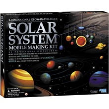 3-D Glow-in the-Dark Solar System Mobile Making (The Best Solar System Projects)