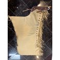 thumbnail image 6 of K Bar J Leather Company Cowboy Puncher Versality Unisex Vintage Riding Rodeo Chaps, Tan, 6 of 7