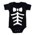thumbnail image 4 of REDARER Baby Halloween Skeleton Short Sleeve Bodysuit Romper for My First Halloween Holiday Party Photoshoot Casual Daily Dress Up Outfit,0-3 Months, 4 of 5