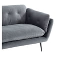 thumbnail image 2 of Divani Casa Cody Modern Polyester Fabric & Metal Upholstered Sofa in Dark Gray, 2 of 6