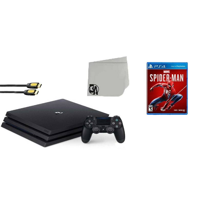 jeans Salg bøn Sony PlayStation 4 PRO 1TB Gaming Console Black with Spider-Man BOLT AXTION  Bundle Used - Walmart.com