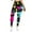 Blue, variant on PEASKJP Gym Leggings for Women High Waisted Crossover Workout Lounge Bell Bottom Jazz Dress Pants, Pink M
