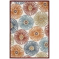 thumbnail image 3 of SAFAVIEH Cabana Aria Floral Indoor/Outdoor Area Rug, Creme/Red, 5'3" x 7'6", 3 of 8