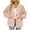 Rose Gold, variant on Winter Tops for Womens Long Sleeve Sherpa Fleece Jacket Button Down Pocket Warm Fashion Basic Teddy Outerwear Coat