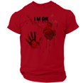 thumbnail image 2 of Halloween Shirts for Men Witch Hat Spider Graphic Short Sleeve Spooky T-Shirt Candy Print Crew Neck Horror Fall Costumes 4XL, 2 of 5