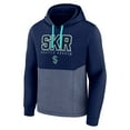 thumbnail image 2 of Men's Fanatics Deep Sea Blue Seattle Kraken Successful Tri-Blend Pullover Hoodie, 2 of 3