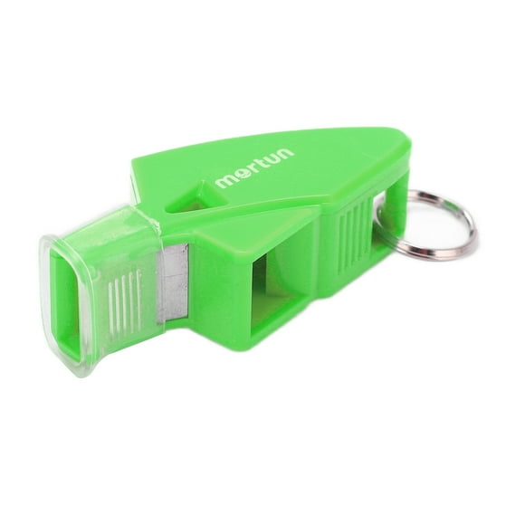 Shanrya Silbato de fútbol, ??Silbato útil Ajustable Duradero para Deportes de Emergencia(9 * 6 * 3cm-Verde) Ecomeon no