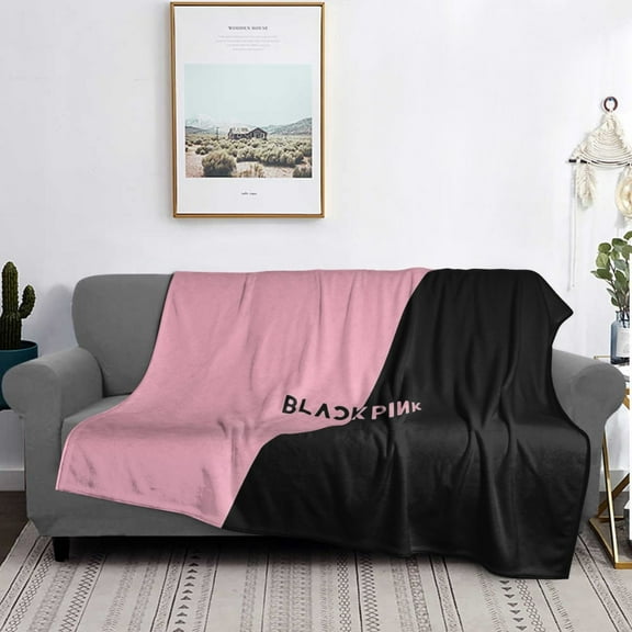 Blackpink Kpop Flannel Blanket Funny Ultra-Soft Micro Warm Throw Blanket Fleece Blanket Interesting Gift 60"X50"