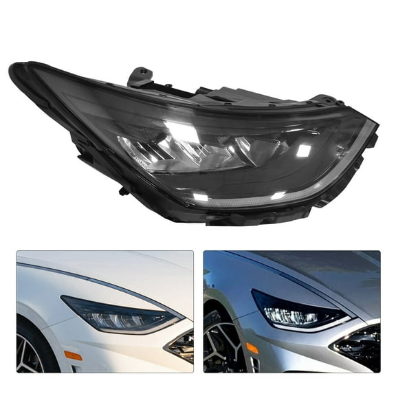 LED White Passenger Side FULL LED Headlight Right Lamp for 2020 2021 2022 Hyundai Sonata Headlight Right Lamp