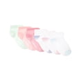 thumbnail image 4 of Hanes Girls Ankle Socks Value Pack, 6-Pack, Pure Comfort SuperSoft Ankle Socks for Infant and Toddler Girls, 4 of 6