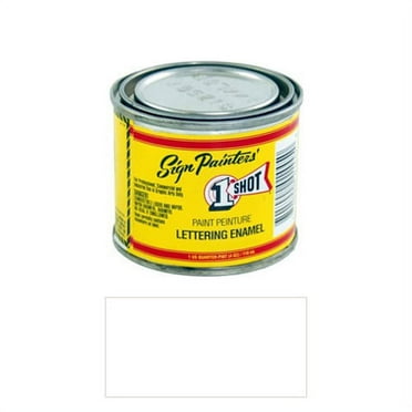 1/4 Pint 1 Shot POLAR WHITE Paint Lettering Enamel Pinstriping & Graphic Art