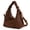 #1 - Brown, variant on Small Crossbody Hobo Bag for Women Soft PU Leather Tote Handbag Clutch Purse Slouchy Trendy Everyday Shoulder Bag with Adjustable Strap - Brown