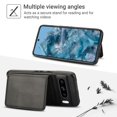 thumbnail image 2 of Decase for Google Pixel 8 Pro Flip PU Leather Back Cover with 2-in-1 Detachable Magnetic Wallet with 5 Card Slots Compatible Mag-Safe and RFlD Blocking Kickstand and Wireless Charging,Black, 2 of 6
