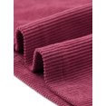 thumbnail image 5 of INSPIRE CHIC Women's Skirt High Waist Elastic Back Corduroy Midi Skirts L Burgundy, 5 of 6