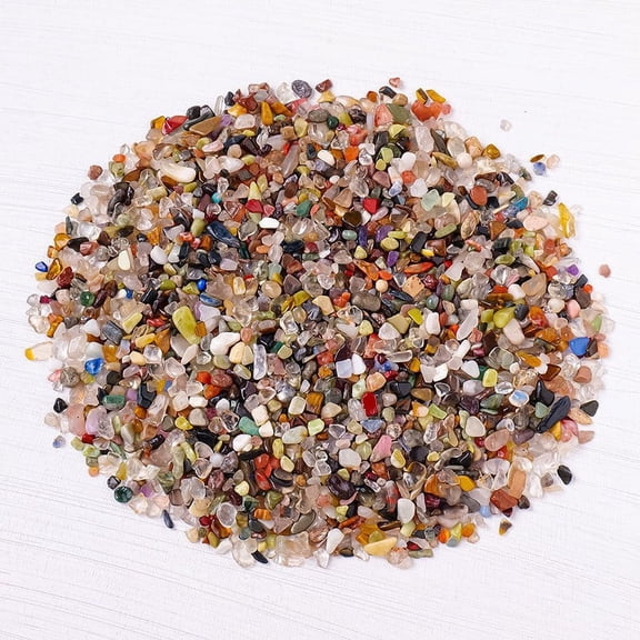 Firefly Hope 200g 3-5mm Color Natural Crystal Crushed Stones, Decorative Pebbles for Fish Tanks, Flower Pots & Home Decorative Use