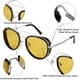 thumbnail image 4 of Retro Steam Punk gafas de sol redondas Steampunk doble puente gafas de aviador para Mujeres Hombres B2822 TUNC Sencillez, 4 of 5