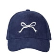 thumbnail image 2 of Wensltd Women Embroidery Bow Corduroy Baseball Cap Spring Summer Casual Outdoor Sport Hat Fashion Headwear Pink, 2 of 2
